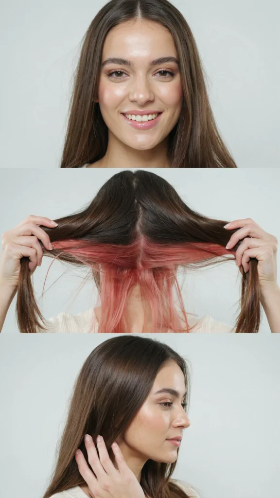 Straight Hair with Long Peekaboo Layers