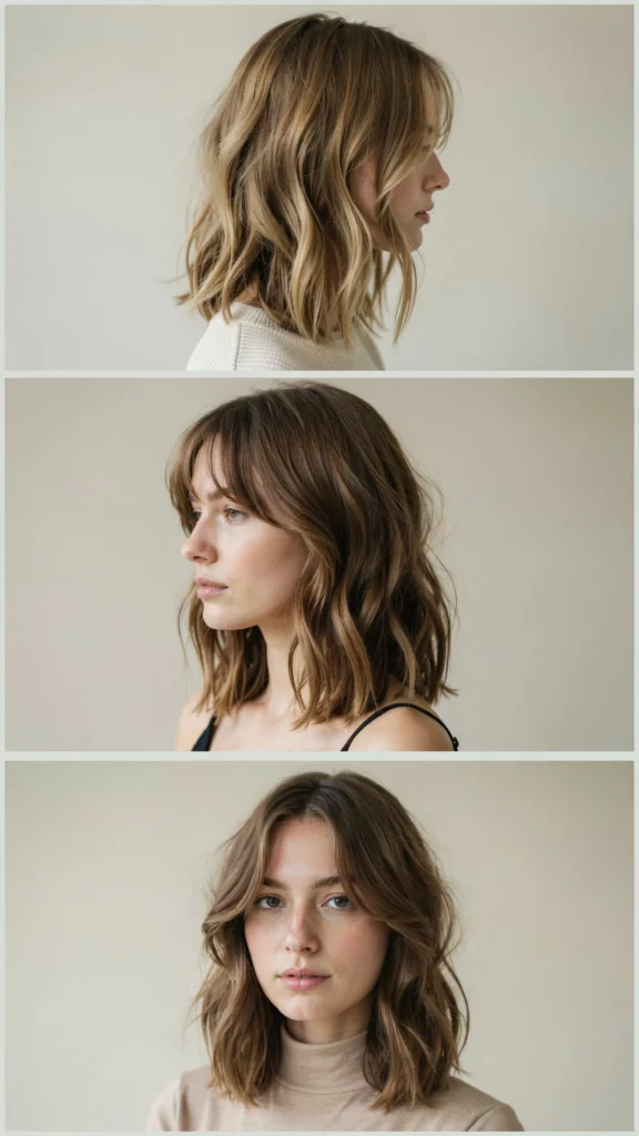 Wavy Layered Cut With Feathered Ends