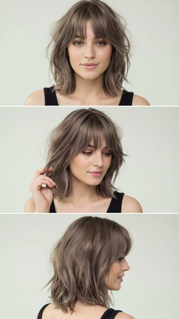 Choppy Shoulder-Length Shag