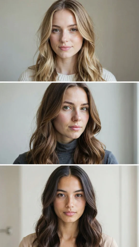 Long Layered Cut With Middle Part