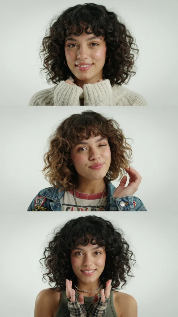  Curly Baby Bangs