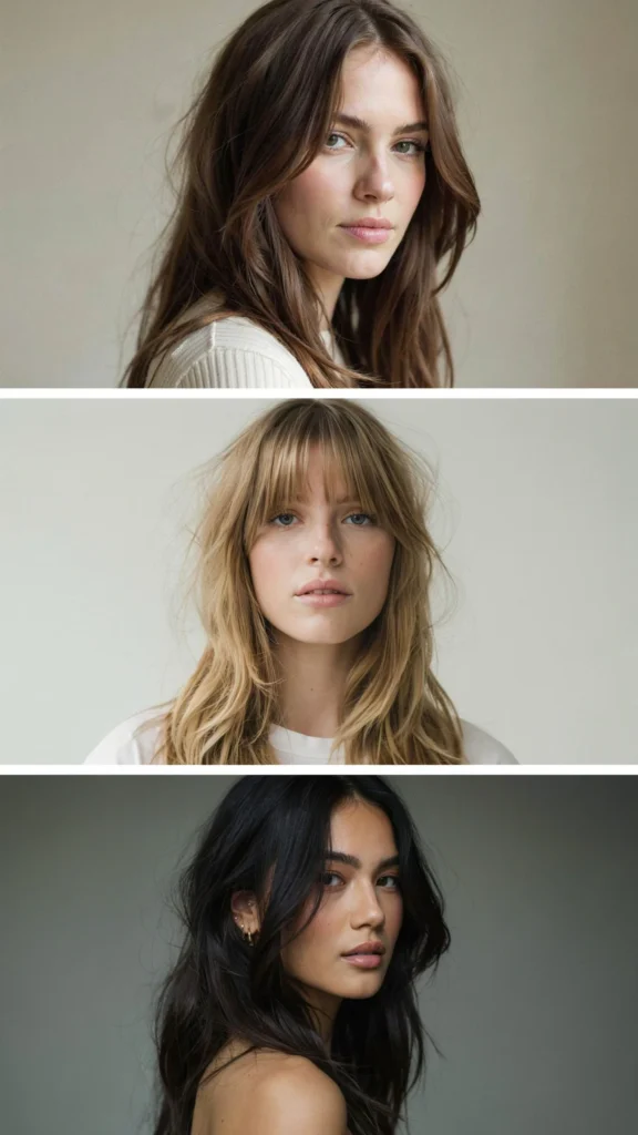 Long Choppy Layers With Jawline Face Framing
