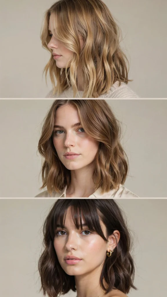 Wavy Layers With Side-Swept Front Pieces