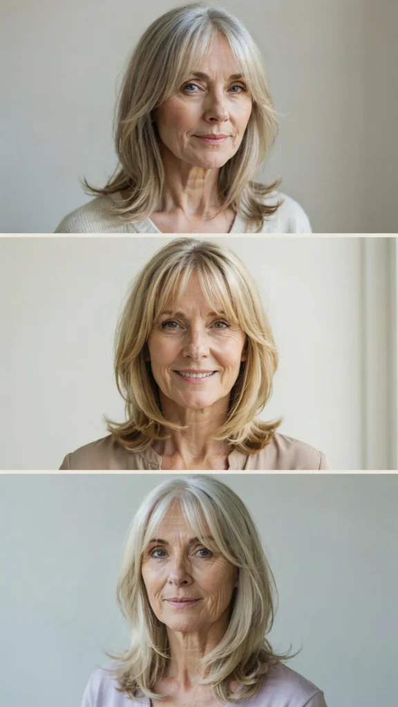 9. Medium Cut With Curtain Bangs