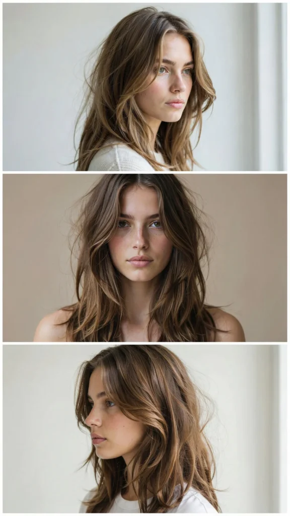 13. Choppy Long Layers With Deep Side Part