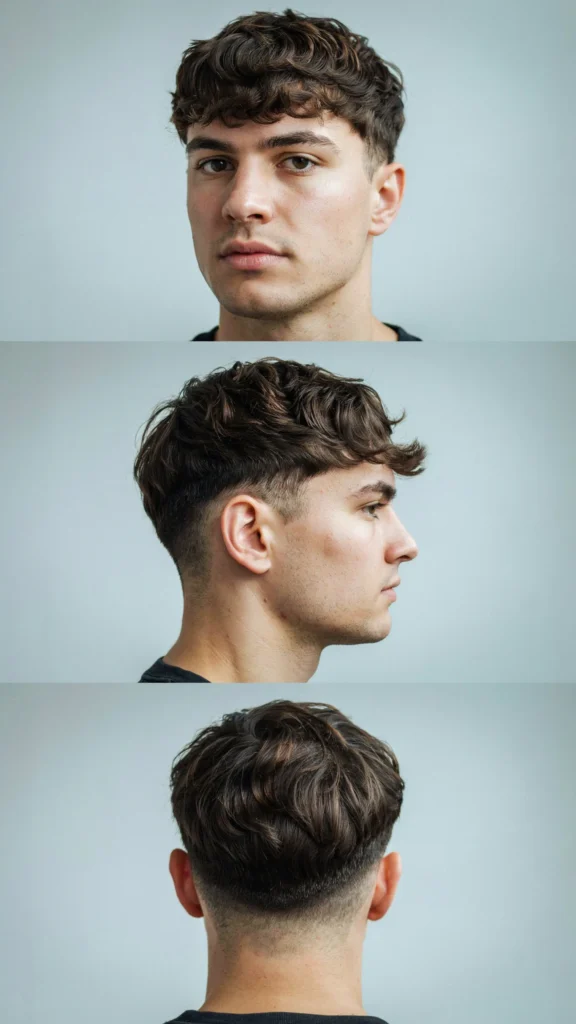 Wavy Layered Caesar Cut