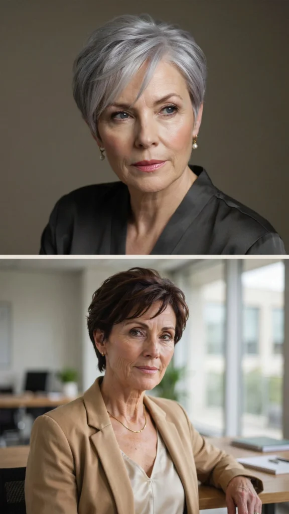 19. Sleek Pixie for a Polished Look