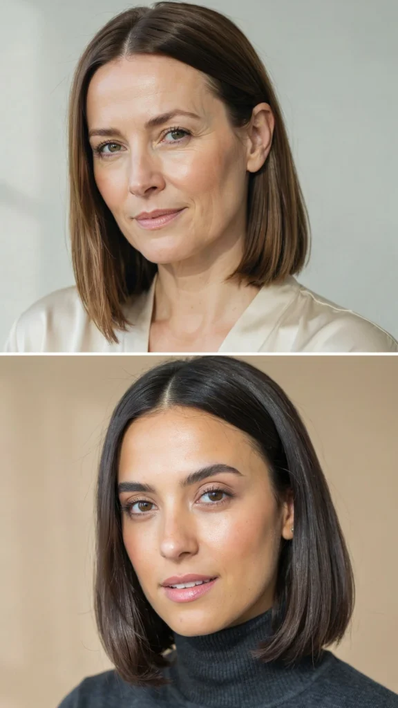  Sleek Shoulder-Length Cut