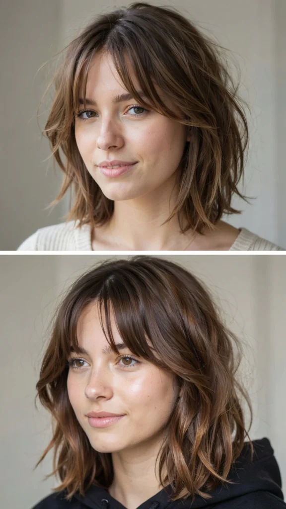 Messy Medium Wolf Cut