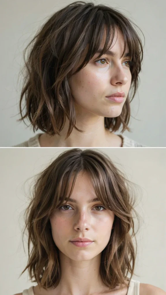 Short Shag With Wispy Bangs