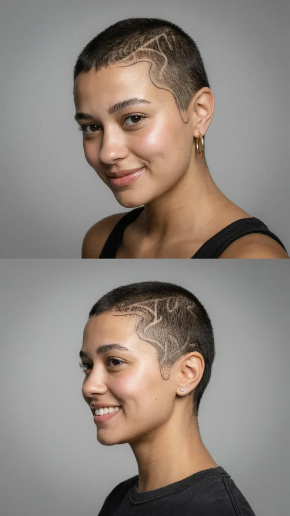 Buzz Cut with Design